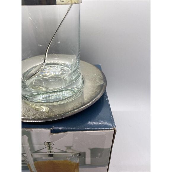 TOWLE SILVERSMITHS SILVERPLATED 4 PIECE JAM JAR~LID~SAUCER~SPOON SET - Picture 5 of 7